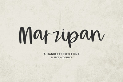 Marzipan Script Font Beck McCormick 