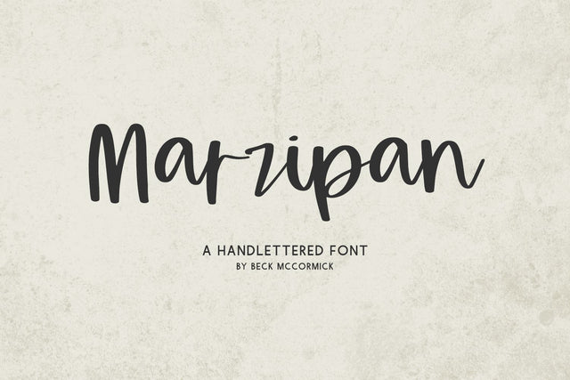 Marzipan Script Font Beck McCormick 