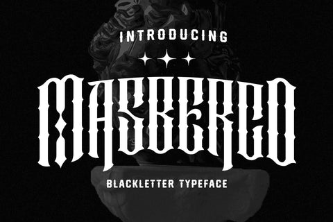 Masberco – Blackletter Style Font Arterfak Project 
