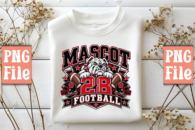 Mascot 28 Football PNG Sublimation Craftlabsvg24 