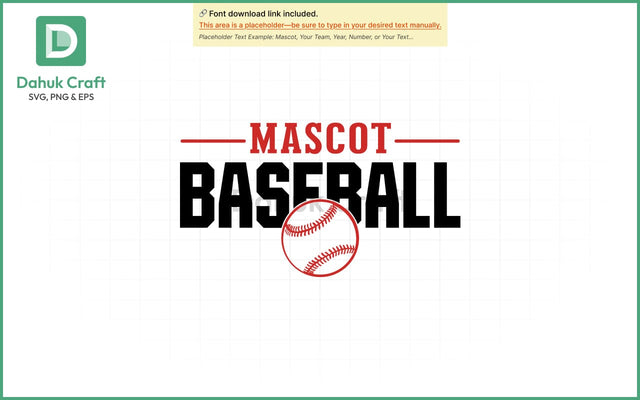 Mascot Baseball Logo SVG Baseball SVG PNG & EPS V 2 SVG dahukdesign 