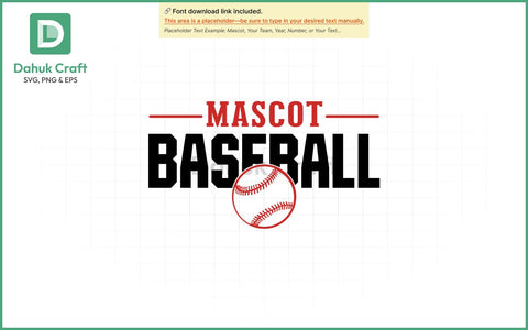 Mascot Baseball Logo SVG Baseball SVG PNG & EPS V 2 SVG dahukdesign 