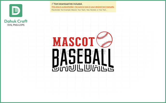 Mascot Baseball Logo SVG Baseball SVG PNG & EPS V1 SVG dahukdesign 