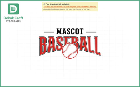 Mascot Baseball Logo SVG Baseball SVG PNG & EPS V12 SVG dahukdesign 