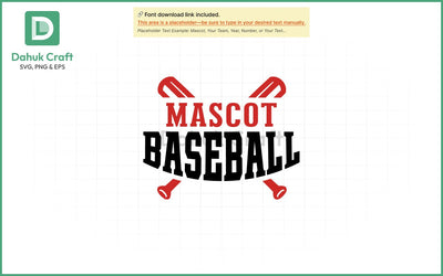 Mascot Baseball Logo SVG Baseball SVG PNG & EPS V9 SVG dahukdesign 