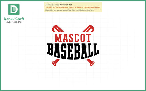 Mascot Baseball Logo SVG Baseball SVG PNG & EPS V9 SVG dahukdesign 