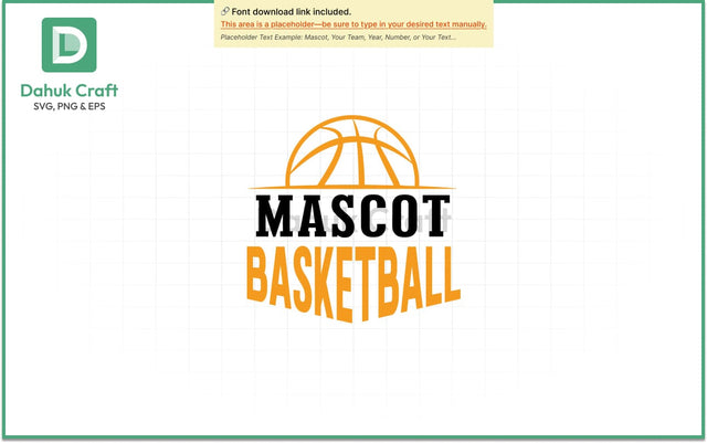 Mascot Basketball Logo SVG PNG & EPS SVG dahukdesign 
