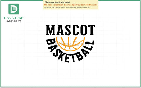 Mascot Basketball Logo SVG PNG & EPS SVG dahukdesign 