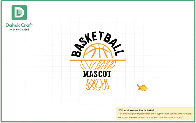 Mascot Basketball Logo SVG PNG & EPS V10 SVG dahukdesign 