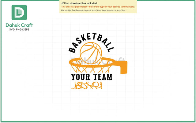 Mascot Basketball Logo SVG PNG & EPS V4 SVG dahukdesign 