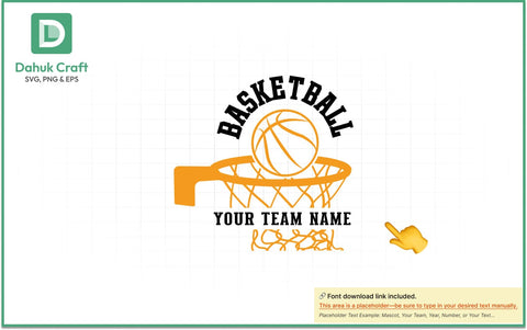 Mascot Basketball Logo SVG PNG & EPS V6 SVG dahukdesign 
