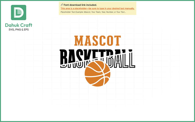 Mascot Basketball SVG Logo SVG PNG & EPS V10 SVG dahukdesign 