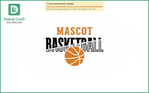 Mascot Basketball SVG Logo SVG PNG & EPS V10 SVG dahukdesign 