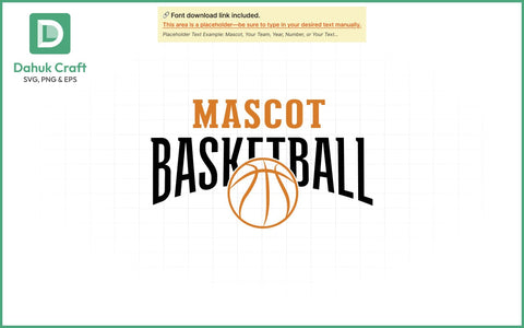 Mascot Basketball SVG Logo SVG PNG & EPS V12 SVG dahukdesign 
