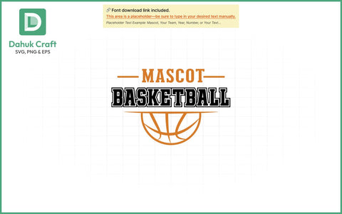Mascot Basketball SVG Logo SVG PNG & EPS V13 SVG dahukdesign 