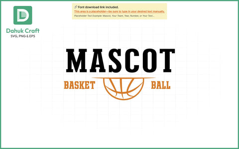Mascot Basketball SVG Logo SVG PNG & EPS V15 SVG dahukdesign 