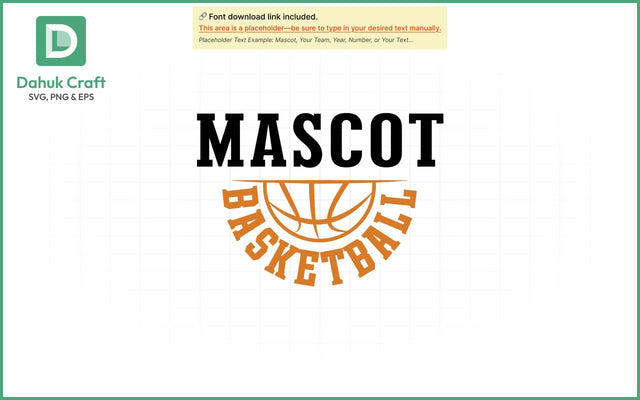 Mascot Basketball SVG Logo SVG PNG & EPS V16 SVG dahukdesign 
