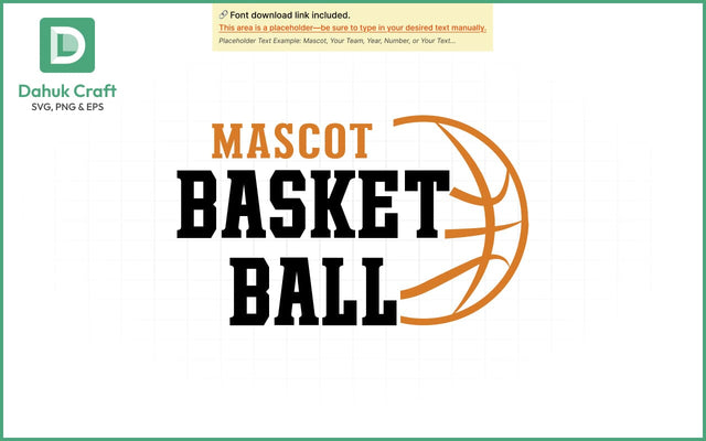 Mascot Basketball SVG Logo SVG PNG & EPS V17 SVG dahukdesign 