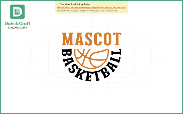 Mascot Basketball SVG Logo SVG PNG & EPS V2 SVG dahukdesign 