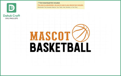 Mascot Basketball SVG Logo SVG PNG & EPS V3 SVG dahukdesign 
