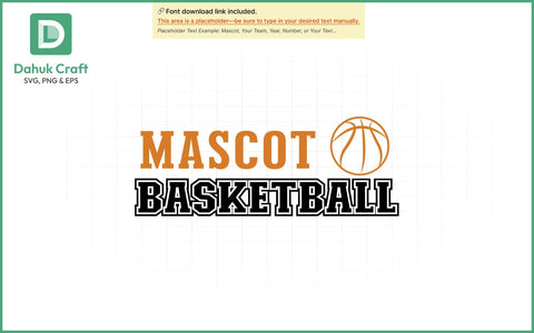 Mascot Basketball SVG Logo SVG PNG & EPS V5 SVG dahukdesign 