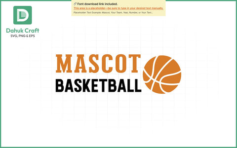Mascot Basketball SVG Logo SVG PNG & EPS V7 SVG dahukdesign 