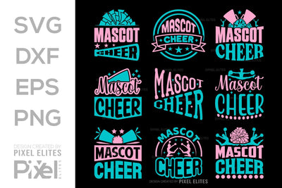 Mascot Cheer SVG Cheerleading Cheer Life Bundle Cheer Team Cheer Quote Design PET 00655 SVG ETC Craft 