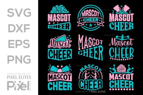 Mascot Cheer SVG Cheerleading Cheer Life Bundle Cheer Team Cheer Quote Design PET 00655 SVG ETC Craft 