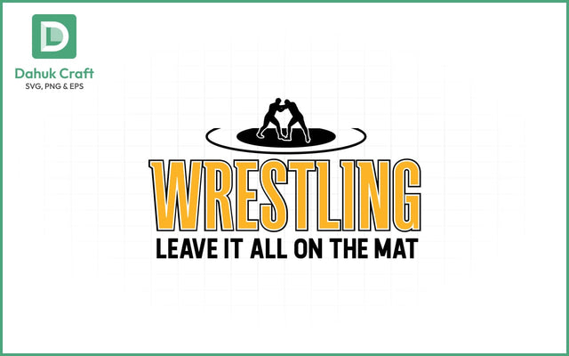 Mascot Wrestling Logo SVG Wrestling SVG PNG & EPS V11 SVG dahukdesign 