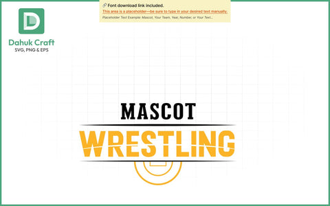 Mascot Wrestling Logo SVG Wrestling SVG PNG & EPS V3 SVG dahukdesign 