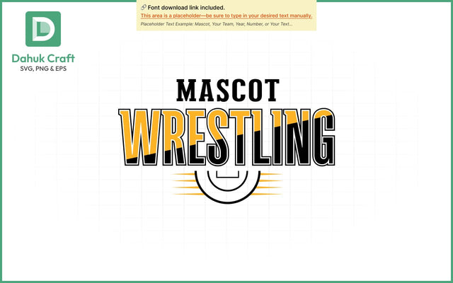 Mascot Wrestling Logo SVG Wrestling SVG PNG & EPS V4 SVG dahukdesign 