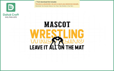 Mascot Wrestling Logo SVG Wrestling SVG PNG & EPS V5 SVG dahukdesign 