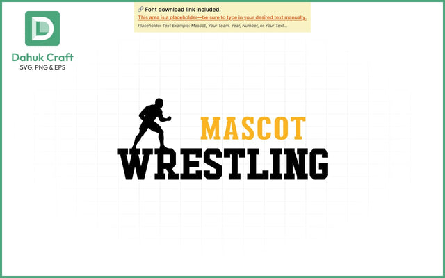 Mascot Wrestling Logo SVG Wrestling SVG PNG & EPS V6 SVG dahukdesign 