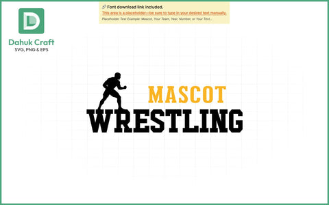 Mascot Wrestling Logo SVG Wrestling SVG PNG & EPS V6 SVG dahukdesign 