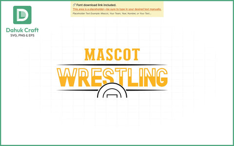 Mascot Wrestling Logo SVG Wrestling SVG PNG & EPS V8 SVG dahukdesign 