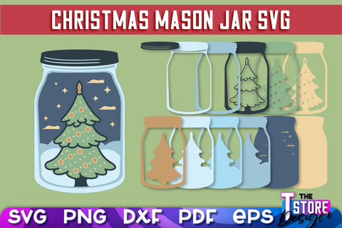 Mason Jar SVG | Kitchen Design | 3D Paper Mason Jar v.2 SVG The T Store Design 
