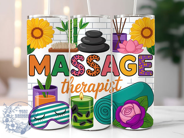 Massage Therapist Spa Life Tumbler, Spa Life Cup, Wellness Drinkware, 20Oz Sublimation Wrap, Self Care Gift, Relaxation Quote Design, Spa Professional Mug Sublimation ToriDesigns 