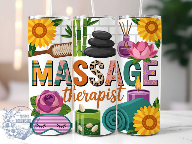 Massage Therapist Spa Life Tumbler, Spa Life Cup, Wellness Drinkware, 20Oz Sublimation Wrap, Self Care Gift, Relaxation Quote Design, Spa Professional Mug Sublimation ToriDesigns 
