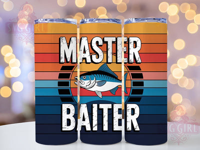 Master Baiter Quote 20oz Tumbler, Fishing Tumbler, Sublimation Wrap, 20oz Tumbler Design, Outdoor Fishing Gift, PNG Tumbler Wrap, Funny Fisherman Quote Sublimation SvggirlplusArt 