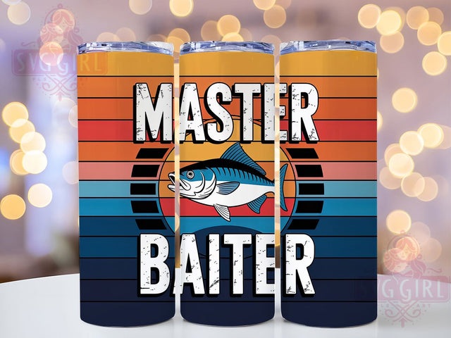 Master Baiter Quote 20oz Tumbler, Fishing Tumbler, Sublimation Wrap, 20oz Tumbler Design, Outdoor Fishing Gift, PNG Tumbler Wrap, Funny Fisherman Quote Sublimation SvggirlplusArt 
