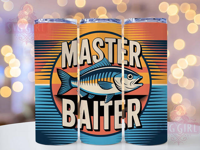 Master Baiter Quote 20oz Tumbler, Fishing Tumbler, Sublimation Wrap, 20oz Tumbler Design, Outdoor Fishing Gift, PNG Tumbler Wrap, Funny Fisherman Quote Sublimation SvggirlplusArt 
