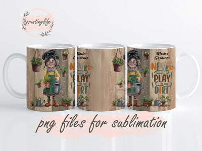 Master gardener Mug Wrap Design, Instant Digital Design Download Mug Wrap Design, Mug Design PNG Sublimation PrintingLife 