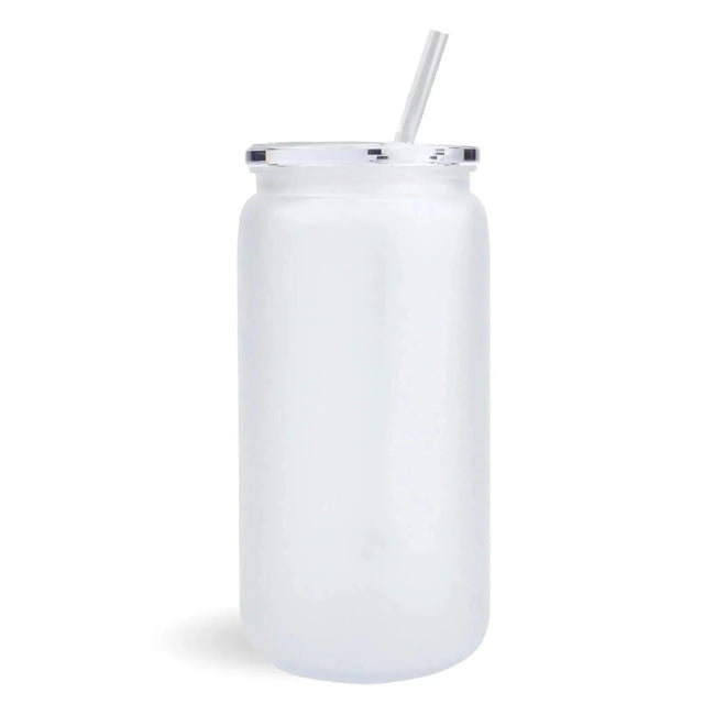 Master Maker Crafts - 16 oz Plastic Can Transparent - Frosted Physical DIY Craft Warehouse 