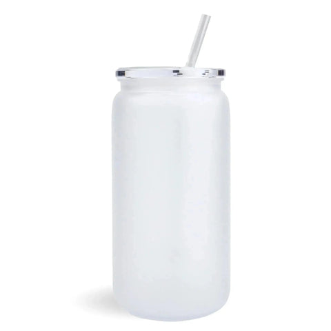 Master Maker Crafts - 16 oz Plastic Can Transparent - Frosted Physical DIY Craft Warehouse 