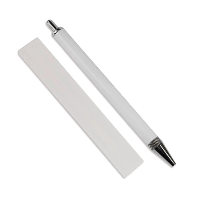Master Maker Crafts - Pen Sublimation Blank No Clip - White & Silver Physical DIY Craft Warehouse 