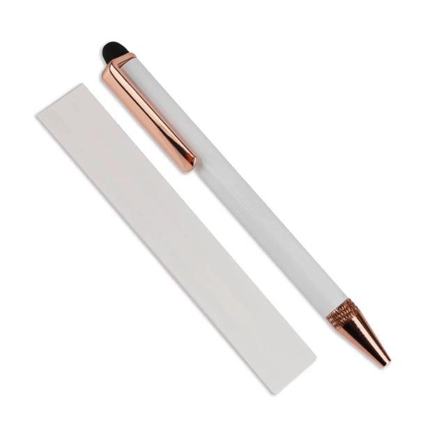 Master Maker Crafts - Pen Sublimation Blank Stylus - White & Rose Gold Physical DIY Craft Warehouse 