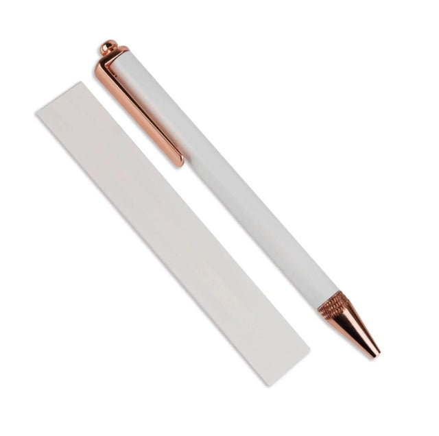 Master Maker Crafts - Pen Sublimation Blank - White & Rose Gold Physical DIY Craft Warehouse 