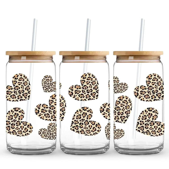 Master Maker Crafts - UV DTF Wrap Only - Cheeta Love 9.7" x 4.3" (Cup NOT Included) Physical DIY Craft Warehouse 