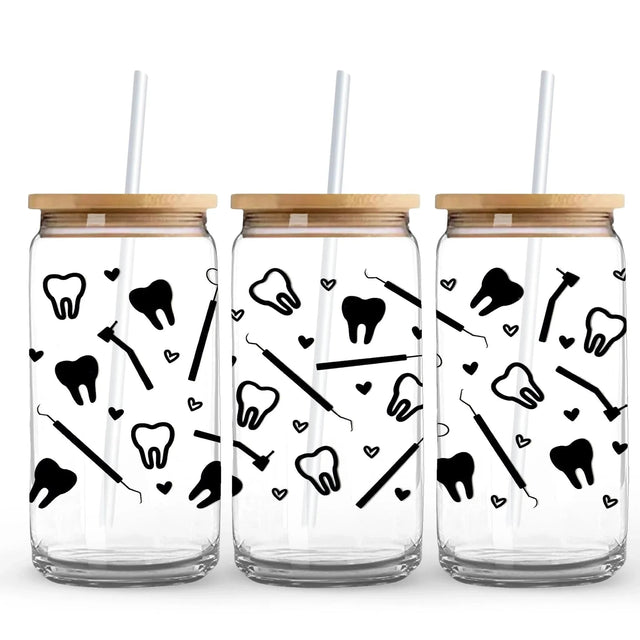 Master Maker Crafts - UV DTF Wrap Only - Dentist Days 9.7" x 4.3" (Cup NOT Included) Physical DIY Craft Warehouse 