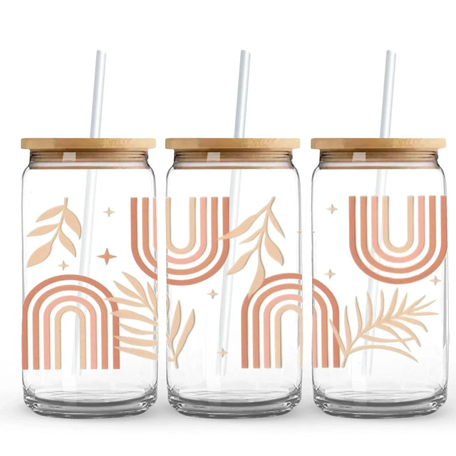 Master Maker Crafts - UV DTF Wrap Only - Sunrise Palm 9.7" x 4.3" (Cup NOT Included) Physical DIY Craft Warehouse 